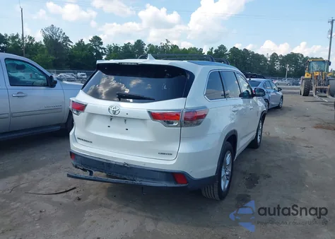 2014 Toyota Highlander Limited V6 from USA, damaged, VIN 5TDYKRFHXES022736